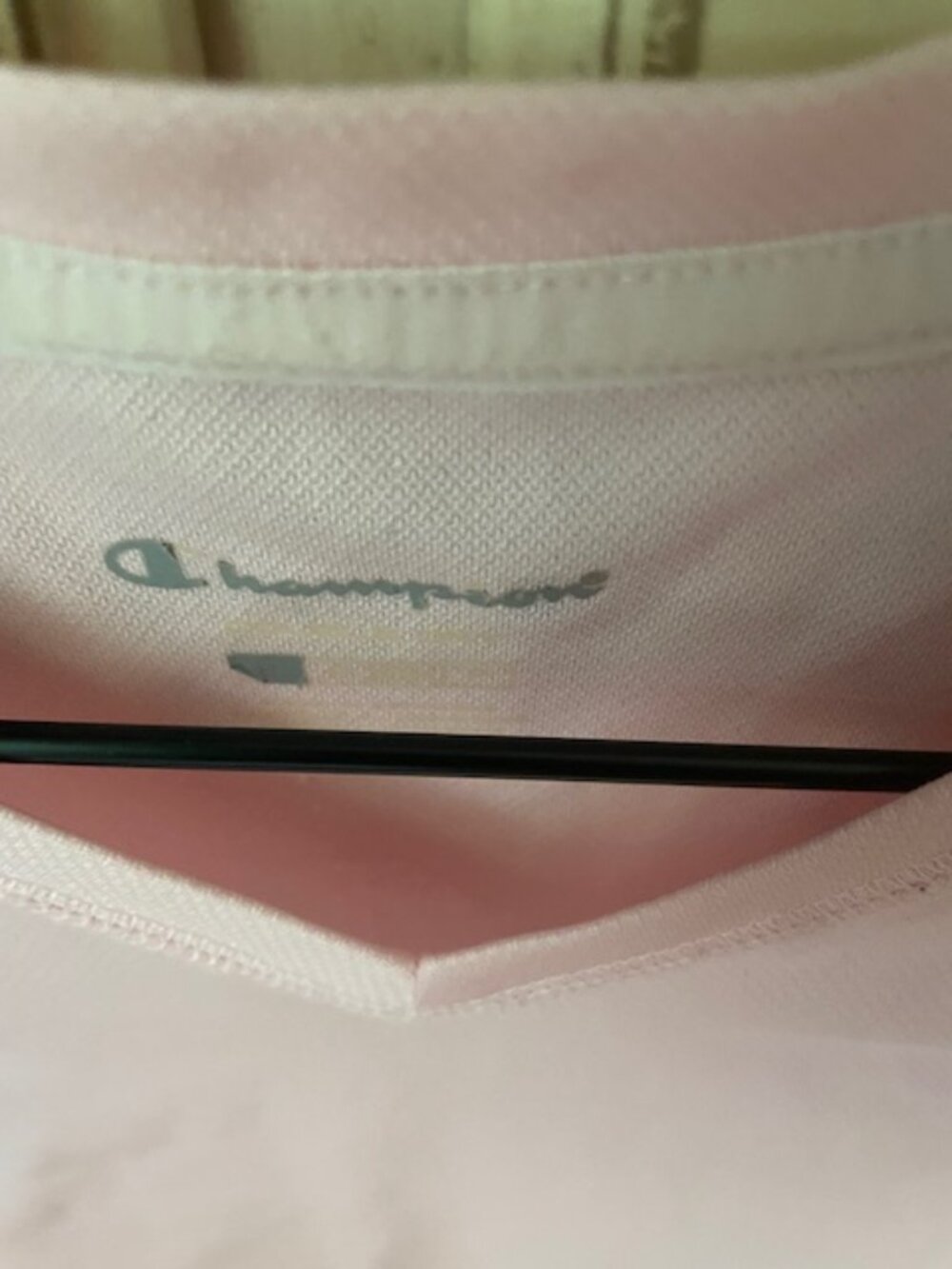 Champion Light Pink Short Sleeved Women's Athletic Shirt- size petite/small - Picture 3 of 4